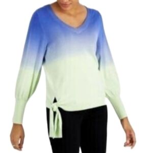 NWOT  Willow Drive  Dip-dye Sweater  Blue & Green Ombre Women's  Small